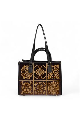 Borsa in velluto colore nero. MY BEST BAG | 1002-TABAC